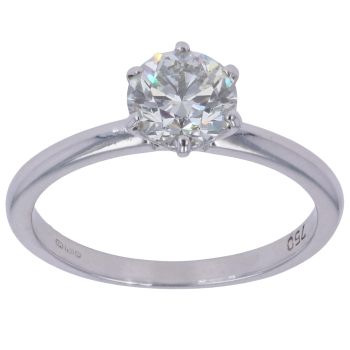 18ct White Gold 1.00ct Diamond Solitaire Ring