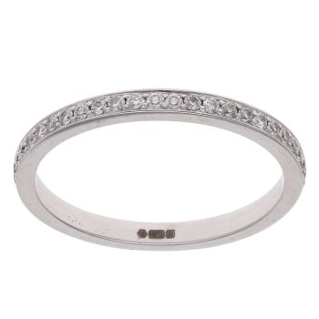 18ct White Gold 0.31ct Brilliant Cut Diamond Full Eternity Ring