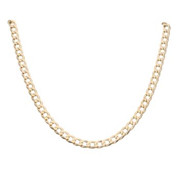 9ct Yellow Gold Curb Chain 20"