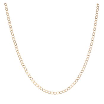9ct Yellow Gold Curb Chain 18"