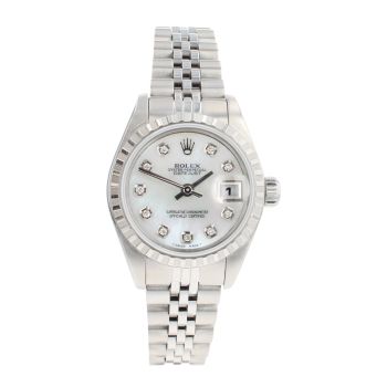 Rolex Custom Oyster Perpetual Date Pre Owned Watch Ref 79240