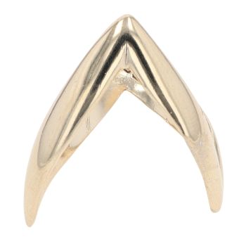 9ct Yellow Gold Plain Double Wishbine Ring