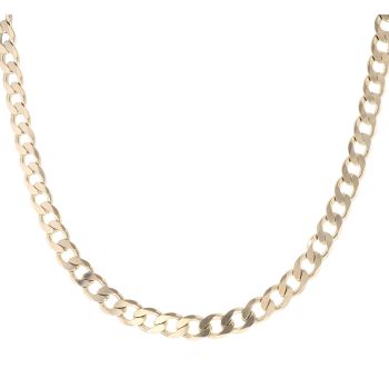 9ct Yellow Gold Curb Chain 18"