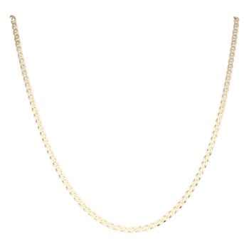 9ct Yellow Gold Flat Mariner Chain 18"