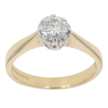 18ct Yellow Gold 0.50ct Brilliant Cut Diamond Solitaire Ring