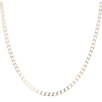 9ct Yellow Gold Square Curb Chain 20"