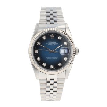 Rolex Custom Datejust Pre Owned Watch Ref 16234