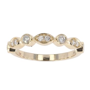 9ct Yellow Gold 0.33ct Diamond Eternity Ring by Anya Belle