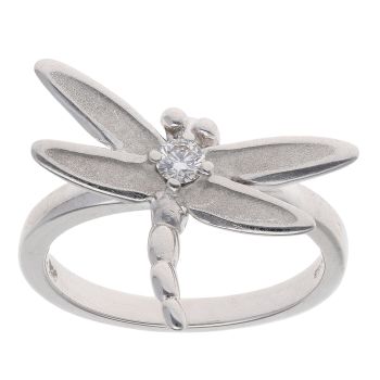 Tiffany & Co. 18ct White Gold 0.10ct Diamond Dragonfly Ring