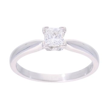 18ct White Gold 0.50ct Diamond Solitaire Ring
