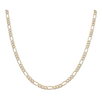 9ct Yellow Gold Figaro Chain 24"