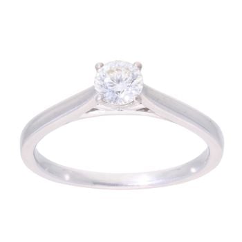 Platinum 0.50ct Diamond Solitaire Ring