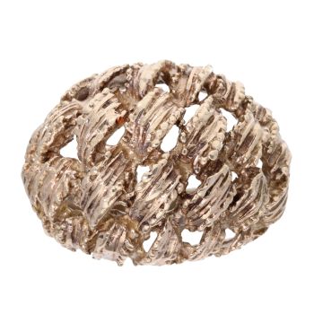 9ct Yellow Gold Cage Ring