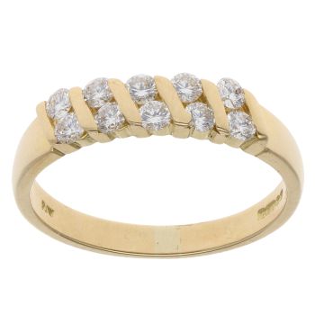 18ct Yellow Gold 0.50ct Brilliant Cut Diamond Fancy Ring
