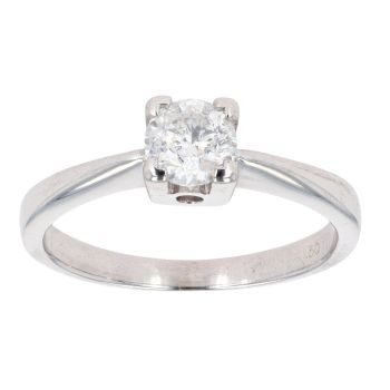 18ct White Gold 0.40ct Diamond Solitaire Ring