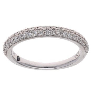 Vera Wang 18ct White Gold 0.37ct Brilliant Cut Diamond Half Eternity Vera Wang Love Ring