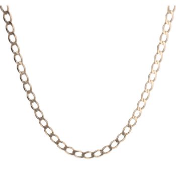 9ct Yellow Gold Curb Chain 18"