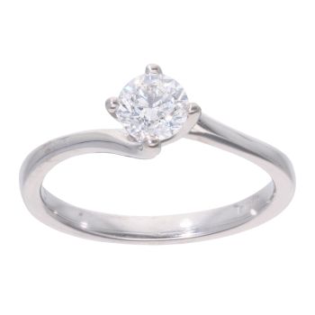 18ct White Gold 0.50ct Diamond Solitaire Ring