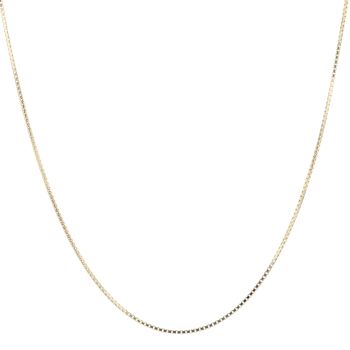 18ct Yellow Gold Box Chain 20"