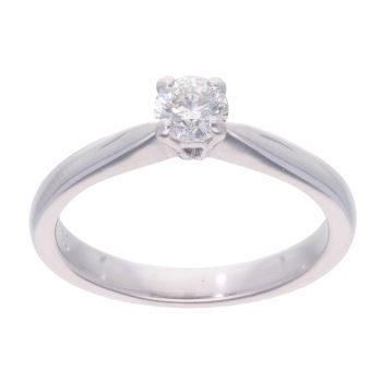 18ct White Gold 0.33ct Diamond Solitaire Ring