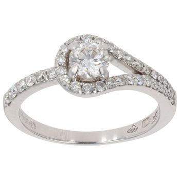 18ct White Gold 0.75ct Diamond Fancy Ring