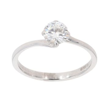 18ct White Gold 0.50ct Brilliant Cut Diamond Solitaire Ring