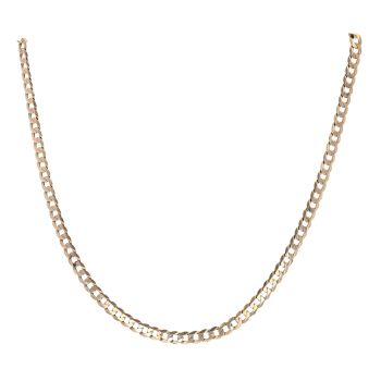 9ct Yellow Gold Curb Chain 18"