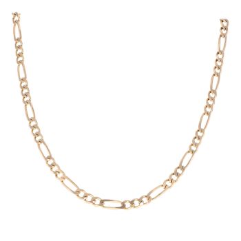 9ct Yellow Gold Figaro Chain 18"