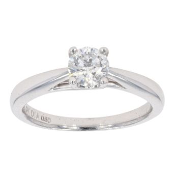 9ct White Gold 0.50ct Diamond Solitaire Ring