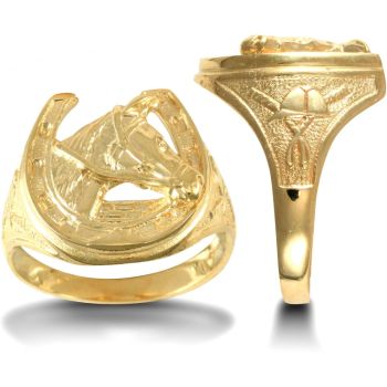9ct Yellow Gold Horse Shoe Ring