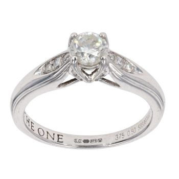 9ct White Gold 0.50ct Diamond Solitaire Ring