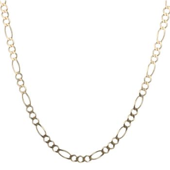 9ct Yellow Gold Figaro Chain 18"