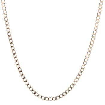9ct Yellow Gold Curb Chain 18"