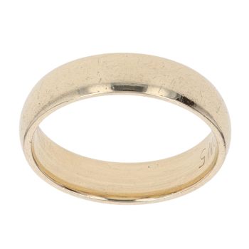 9ct Yellow Gold Plain Wedding Band 5mm