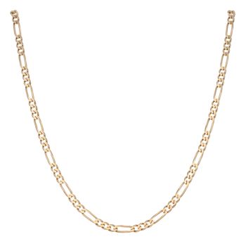 9ct Yellow Gold Figaro Chain 28"