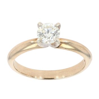 9ct Yellow Gold Diamond Solitaire Ring