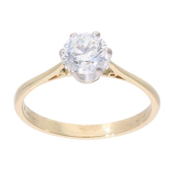 14ct Yellow Gold 1.15ct Diamond Solitaire Ring