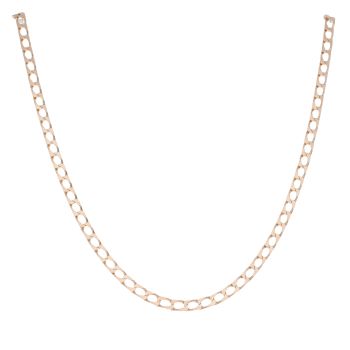 9ct Yellow Gold Square Curb Chain 20"