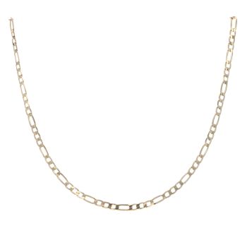 9ct Yellow Gold Figaro Chain 18"