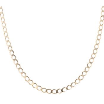 9ct Yellow Gold Curb Chain 18"