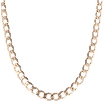 9ct Yellow Gold Curb Chain 18"