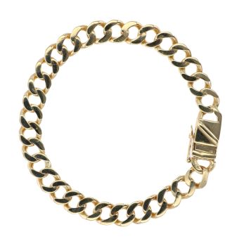 9ct Yellow Gold Curb Bracelet 7.5"