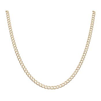 9ct Yellow Gold Curb Chain 22"