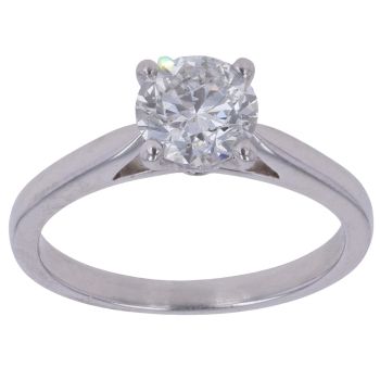 Platinum 1.00ct Brilliant Cut Diamond Solitaire Ring