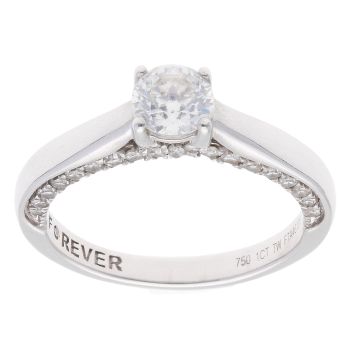 18ct White Gold 1.00ct Diamond Solitaire Ring