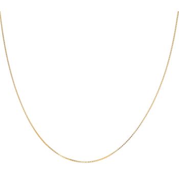 22ct Yellow Gold Box Chain 18"