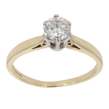 18ct Yellow Gold 0.50ct Diamond Solitaire Ring