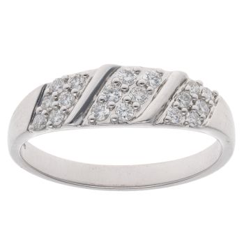 Platinum 0.30ct Brilliant Cut Diamond Fancy Ring
