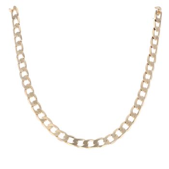 9ct Yellow Gold Curb Chain 18"