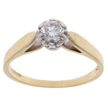 18ct Yellow Gold 0.40ct Diamond Solitaire Ring